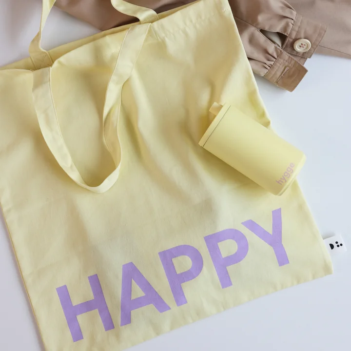 AJ Favourite Sac de transport, Happy / soft yellow de Design Letters