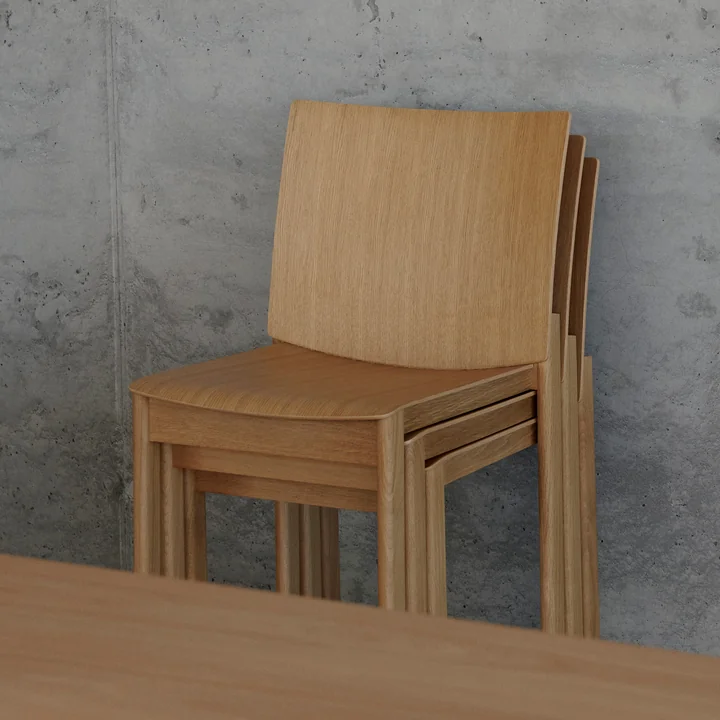 Allwood Side Chair AV35, chêne laqué de & Tradition