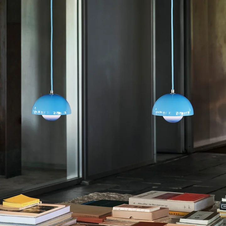 FlowerPot Suspension VP10, swim bleu de & Tradition