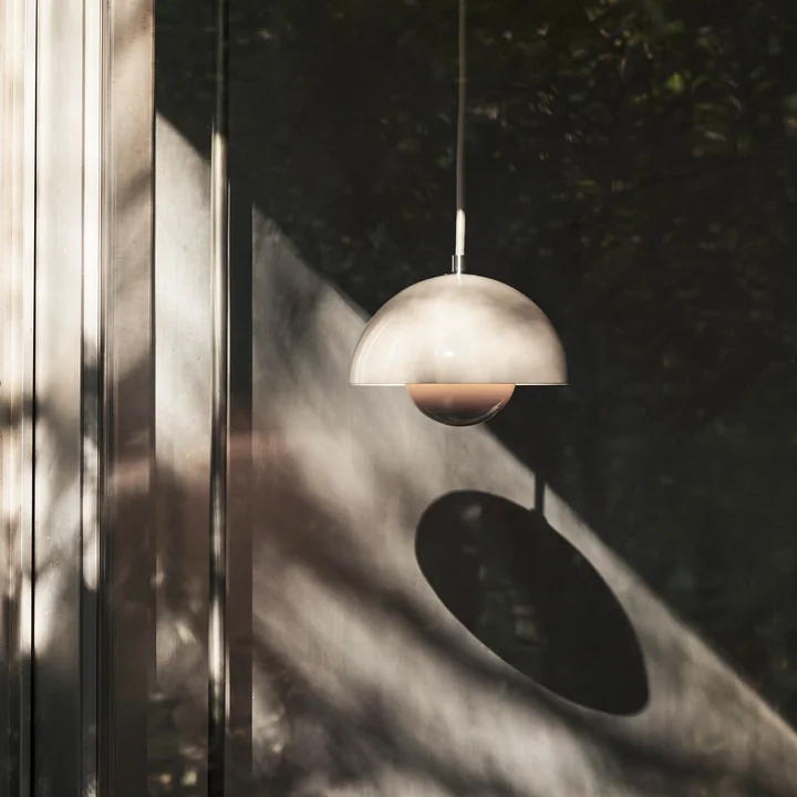 FlowerPot Suspension VP10, gris-beige de & Tradition