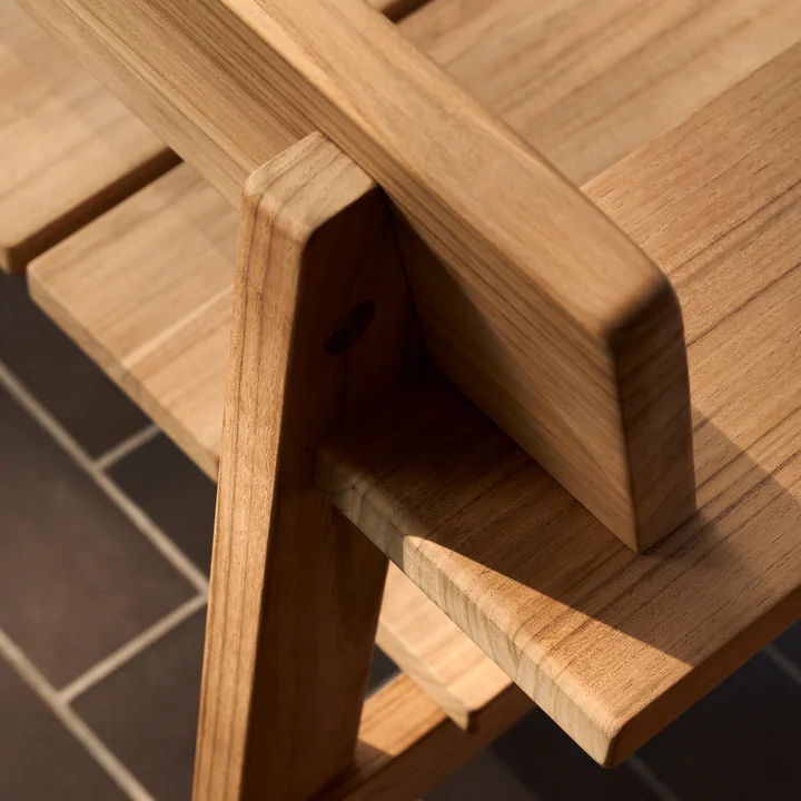 GL101 Timbur Banc de jardin, teck non traité de Carl Hansen