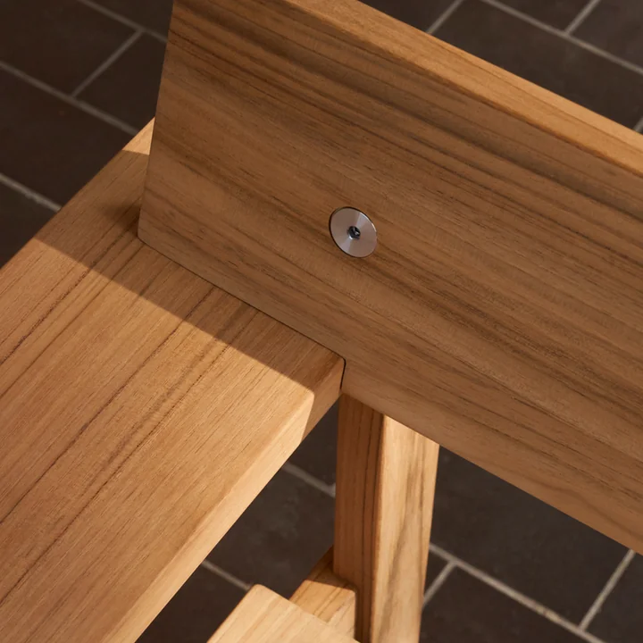 GL101 Timbur Banc de jardin, teck non traité de Carl Hansen