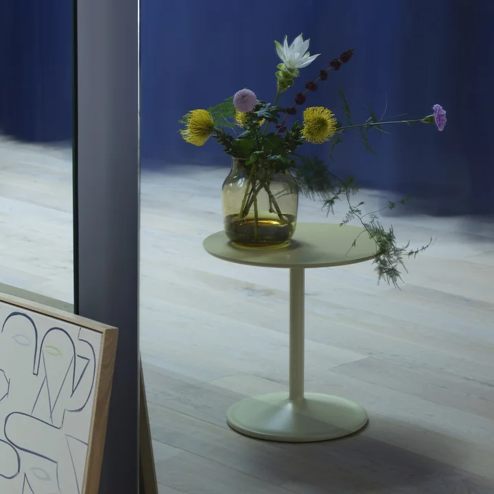 Muuto - Soft Table d'appoint, Ø 48 cm, H 48 cm, vert beige