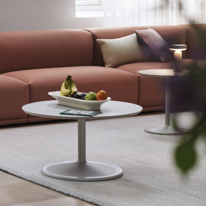 Soft Table basse, Ø 95 cm, H 42 cm, gris de Muuto