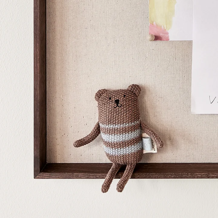 Bella Bear hochet, brown melange de OYOY Mini