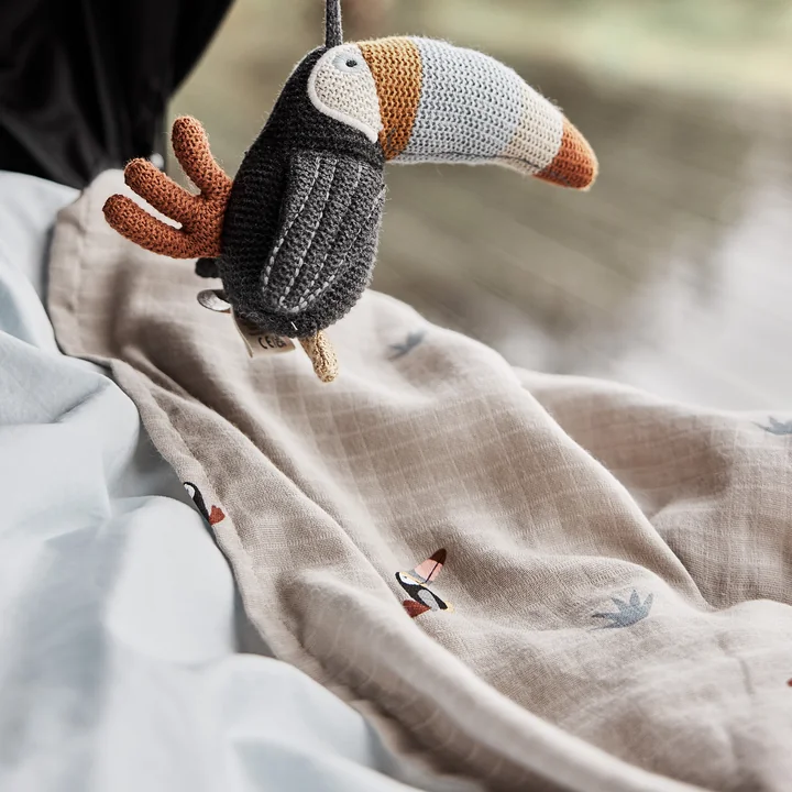 Toucan Mouchoirs en mousseline de OYOY Mini