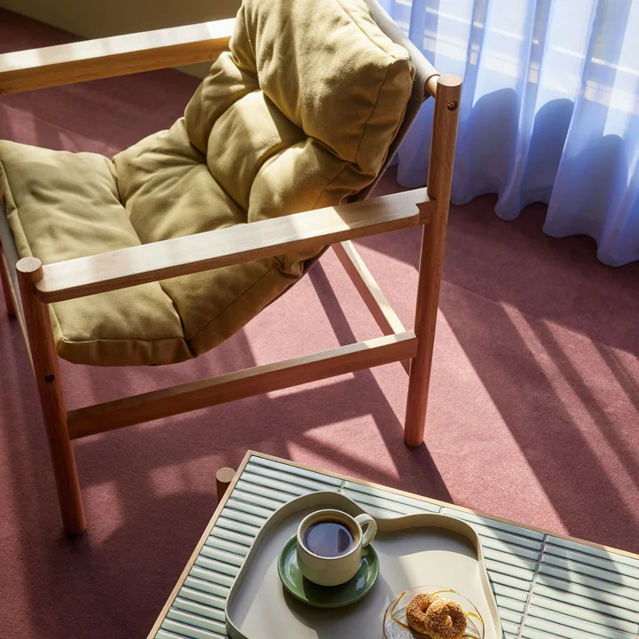 Heritage - Chaise longue avec tabouret de Hübsch Interior