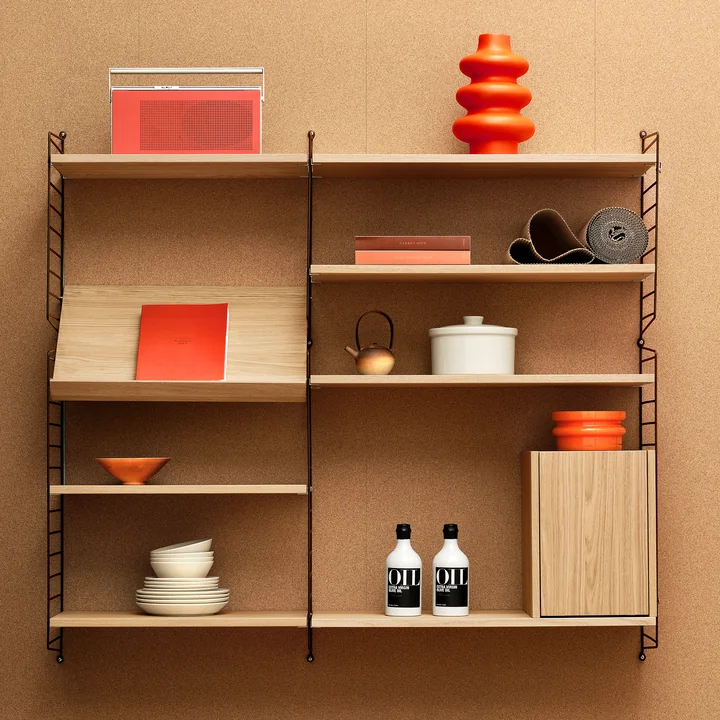 String - Petit élément d'armoire, 28 x 30 x 38 cm, chêne