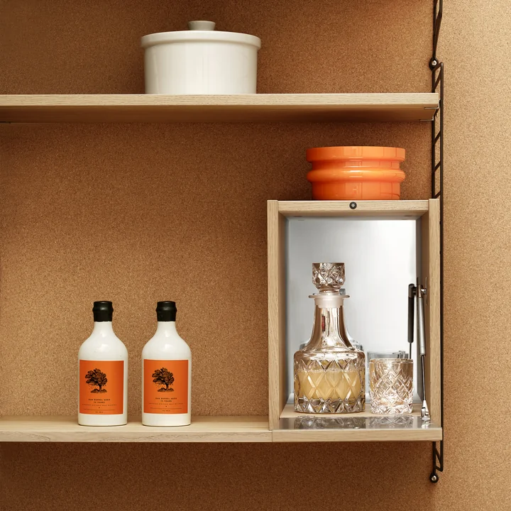 String - Petit élément d'armoire, 28 x 30 x 38 cm, chêne