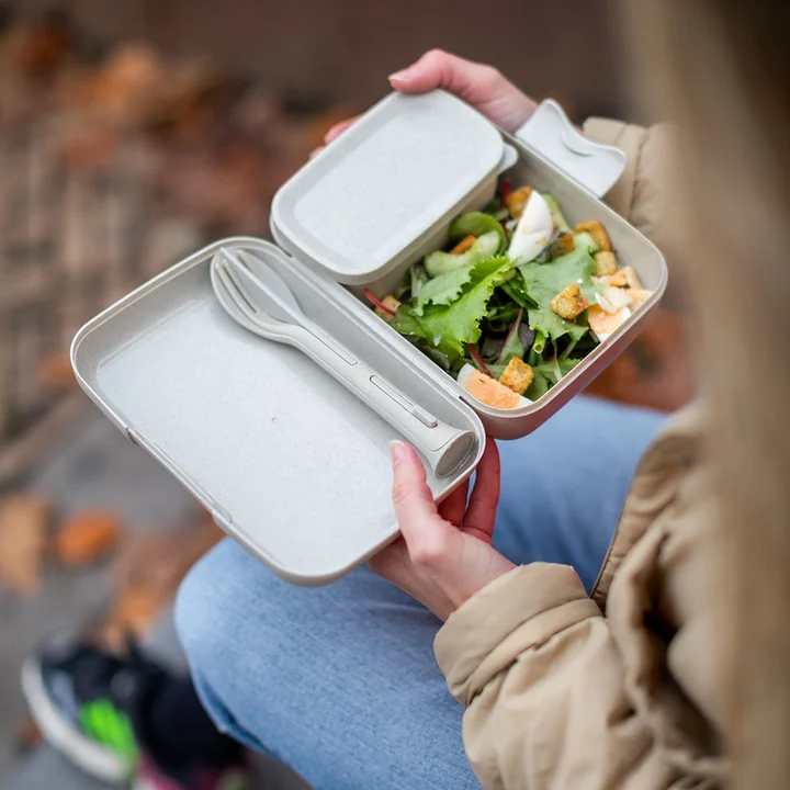 Set de boîtes à lunch Candy Ready & Set de couverts de Koziol