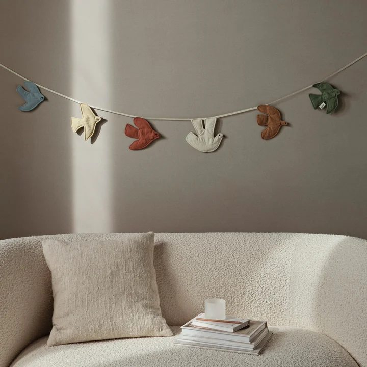 Swif Bird Guirlande, multicolore de Ferm Living