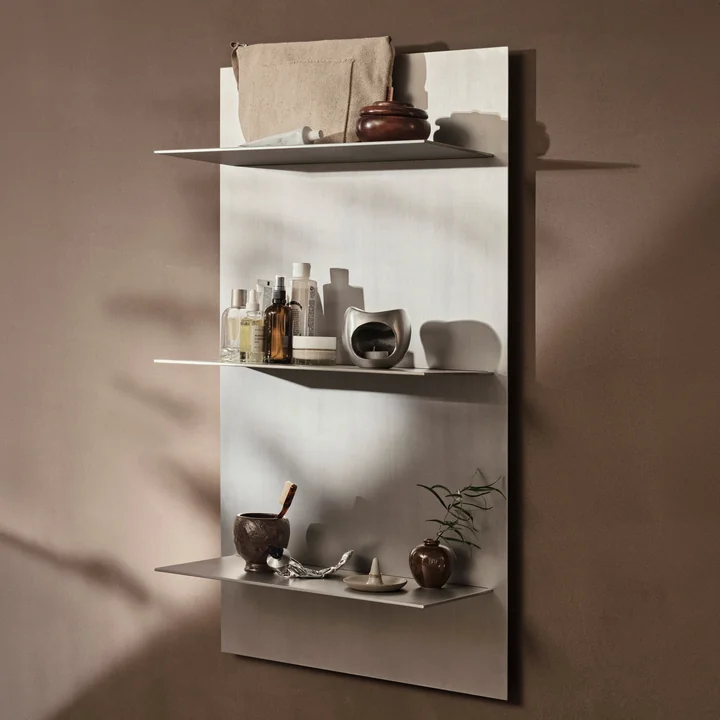 Ferm Living - Lager Triple Étagère murale, aluminium
