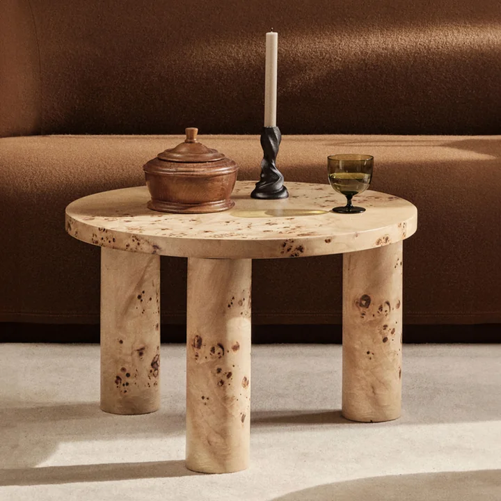 Post Table basse Ø 65 x H 41 cm, Naturel de Ferm Living