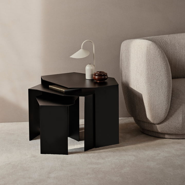 ferm Living - Shard Cluster Set de table d'ensemble, noir