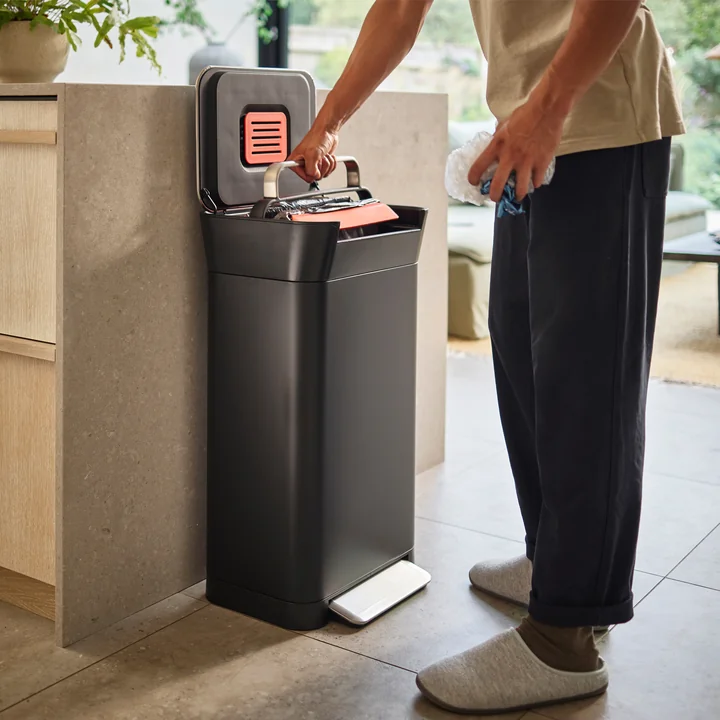 Joseph Joseph - Titan Poubelle à pédale 30 l, anthracite