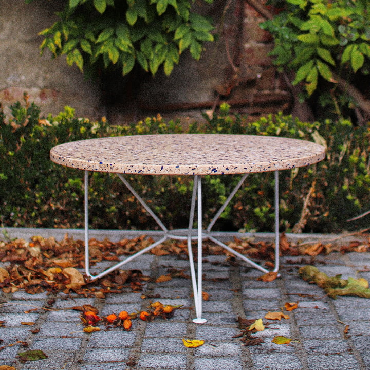 Acapulco Design - The Low Table, H 36 x Ø 65 cm, terrazzo / rosato