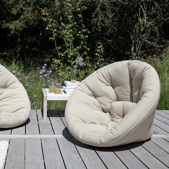 Nido Fauteuil pliable, beige de Karup Design