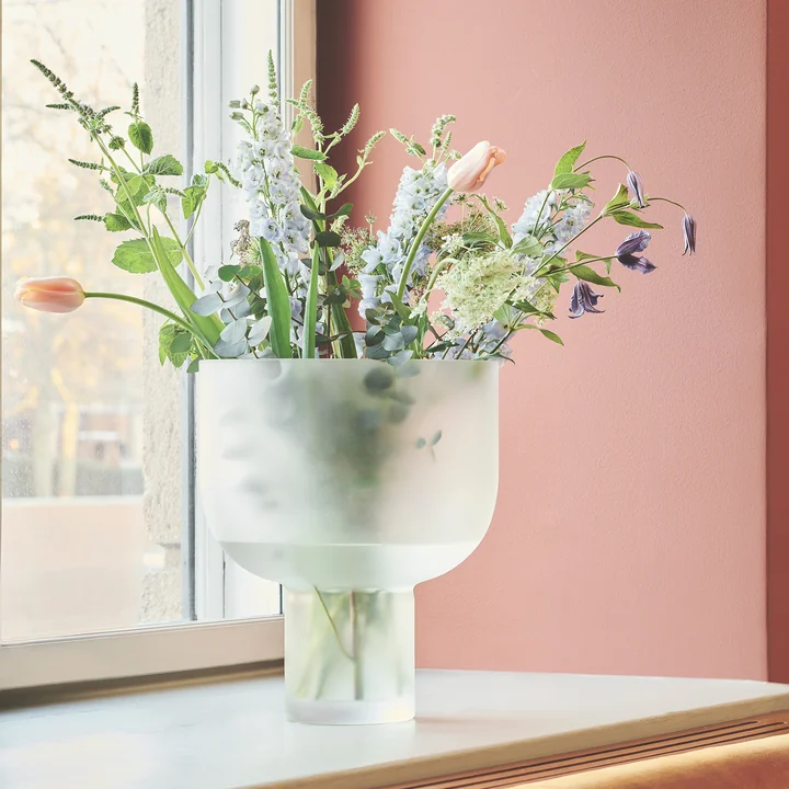 NEBL Vase Large, Ø 29 x 35 cm, frosted de Gejst