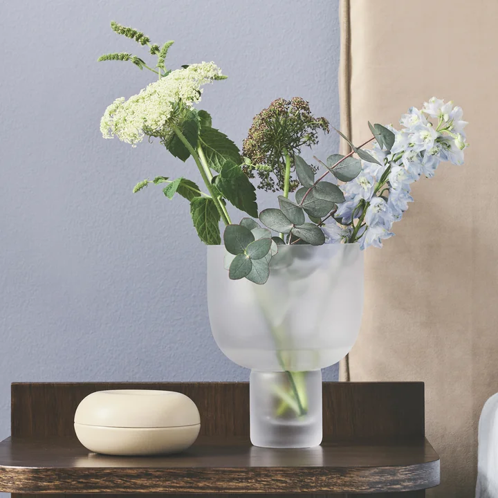 NEBL Vase Small, Ø 14,5 x 18 cm, frosted de Gejst