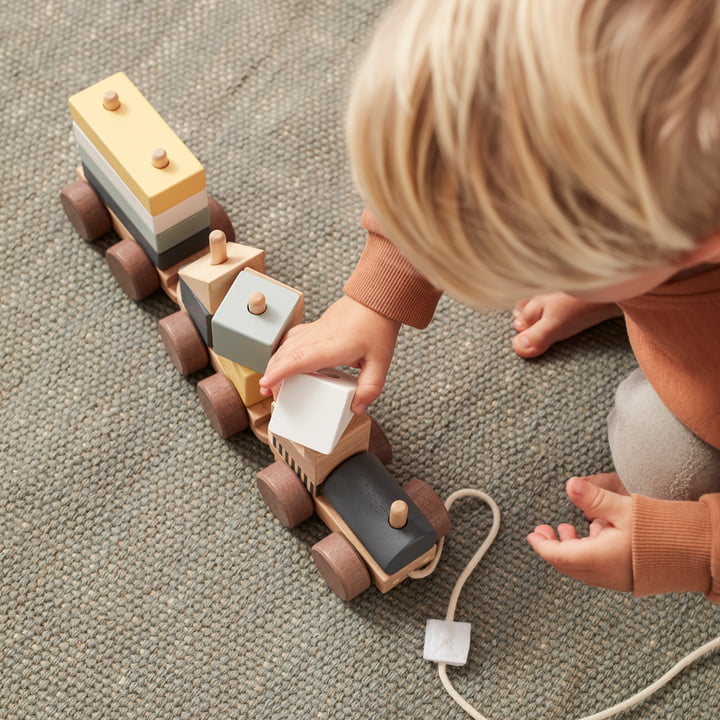 Train avec blocs en bois de Kids Concept