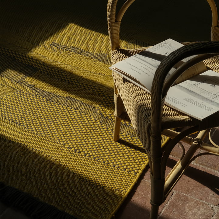 Wabisabi tapis en laine, mustard de nanimarquina