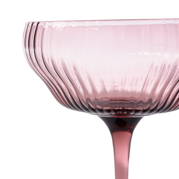 Pols Potten - Pum Coupe verre, violet foncé