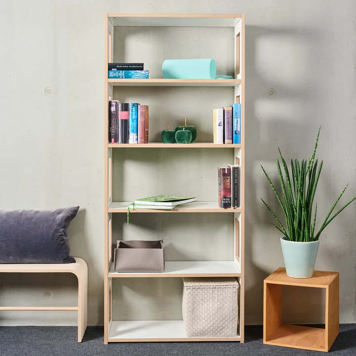 Tojo - hochstapler Blick Système d'étagères, étagère 76 x 179,1 cm, blanc