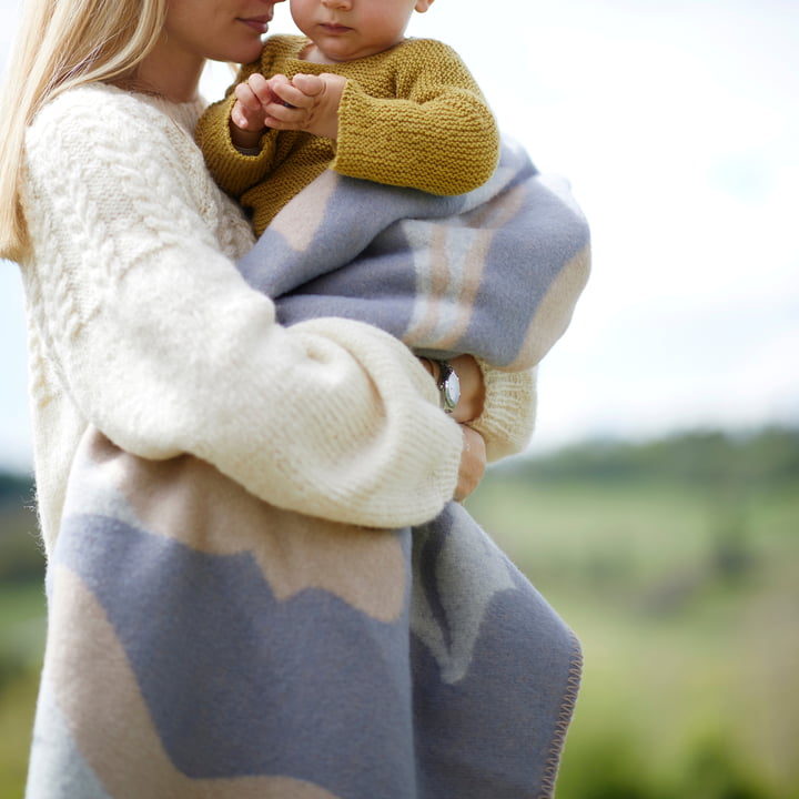 Røros Tweed - Fugl og Fisk Couverture en laine pour bébé