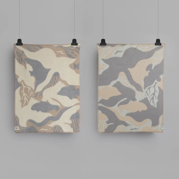 Røros Tweed - Fugl og Fisk Couverture en laine pour bébé