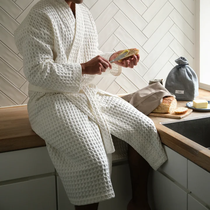 Big Waffle Peignoir de bain de The Organic Company