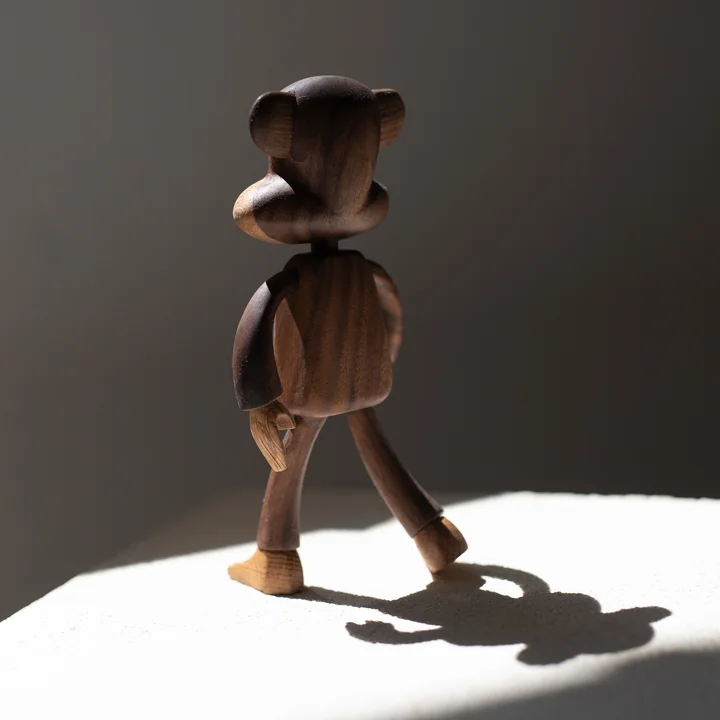 Julius the Monkey Figurine en bois, Noyer & Chêne naturel de boyhood