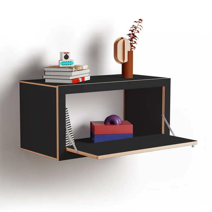 Ambivalenz - Fläpps Box Sideboard 80 x 40 cm, noir