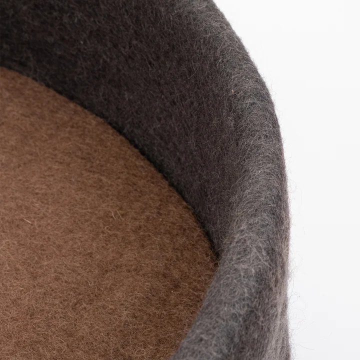 Kuno Panier pour chien, incrustation brune de myfelt