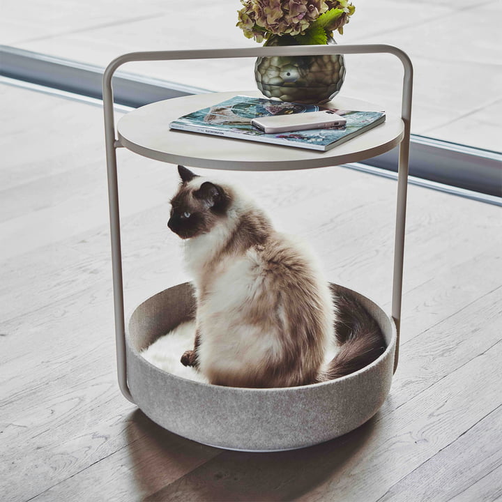 Tavolino Table d'appoint avec panier pour chat de MiaCara