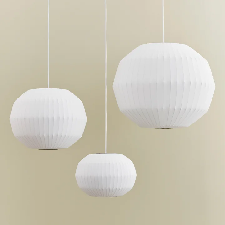 Nelson Angled Sphere Bubble Suspensions, blanc cassé de HAY
