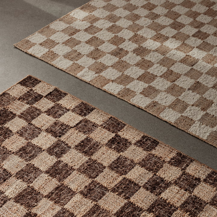 ferm Living - Check Tapis laine-jute