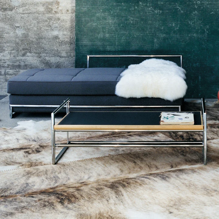 Classicon - Menton Table d'appoint, pivotante, gris/noir, piétement chromé