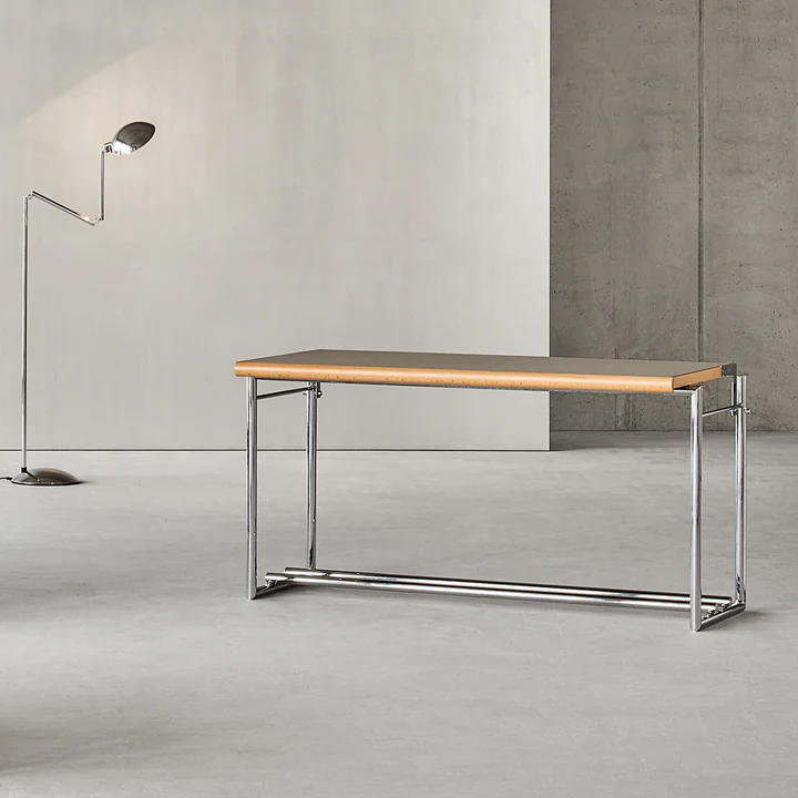 Classicon - Menton Table d'appoint, pivotante, gris/noir, piétement chromé