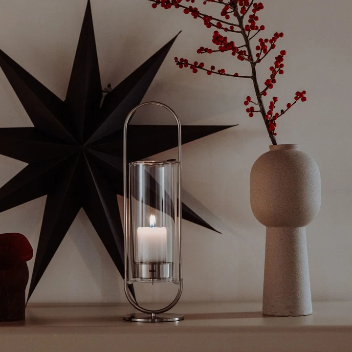 höfats - Oval bougeoir 35, argent