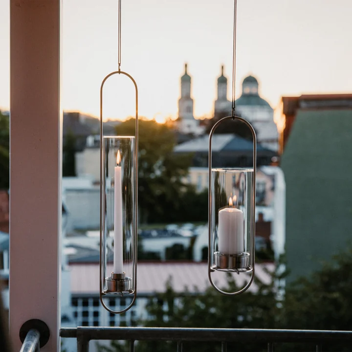 höfats - Bougeoir ovale, argenté