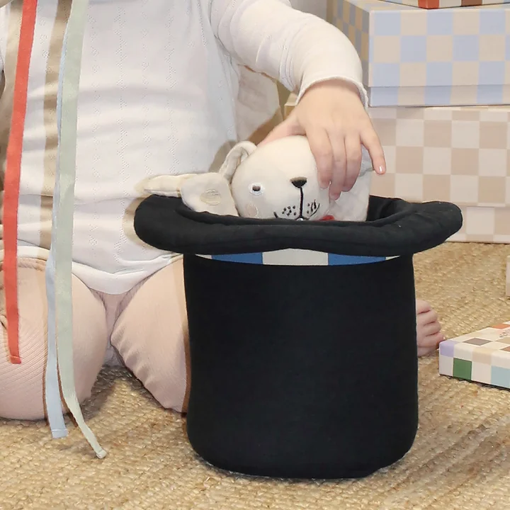 OYOY Mini - Chapeau de magicien et lapin, noir / blanc