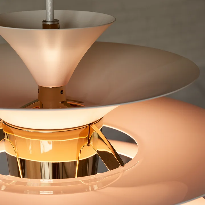 Louis Poulsen - PH Snowball, blanc mat / pale rose (150 Year Anniversary Edition)