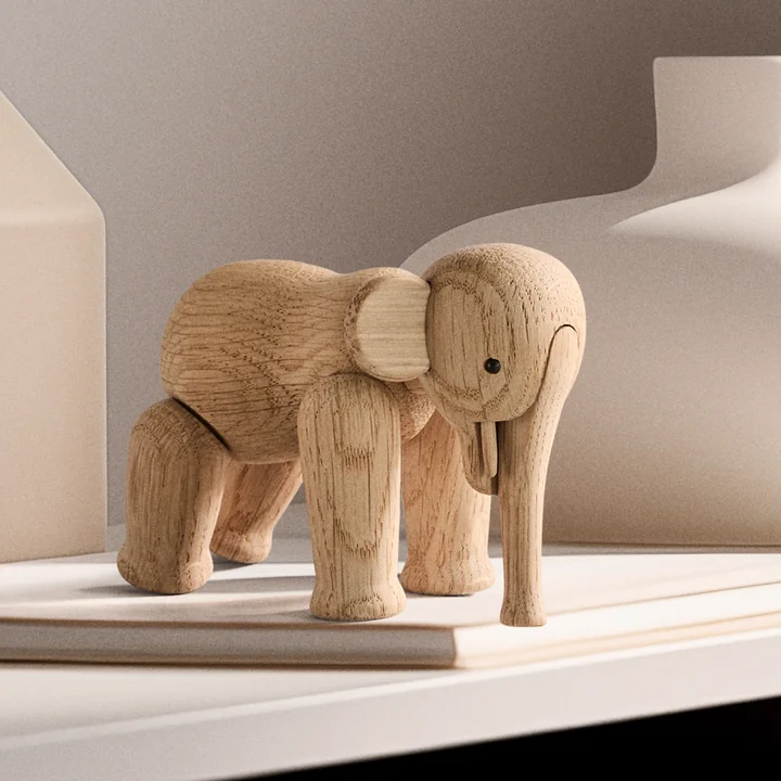 Éléphant en bois de Kay Bojesen