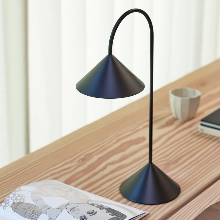 Grasp LED accu lampadaire, H 47 cm, noir mat de Frandsen