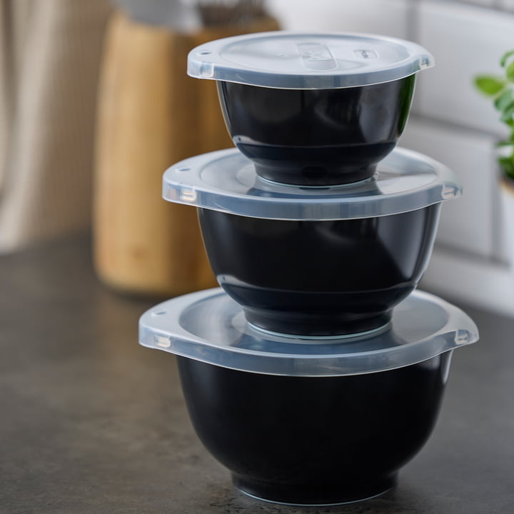 Margrethe -Set de 6 verres, 0,25 - 3l, carbon black de Rosti