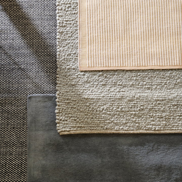 Raw Tapis No. 2, gris foncé de Hay