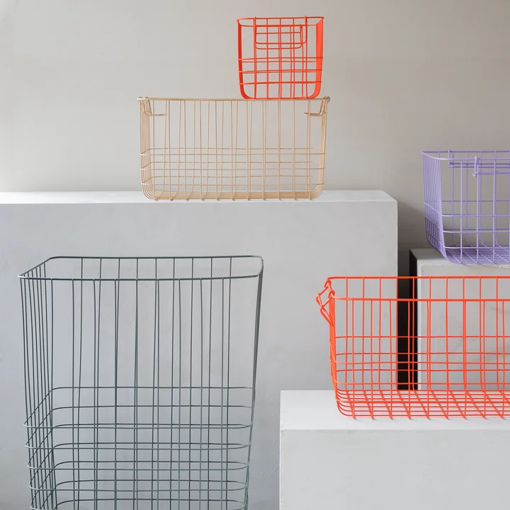 Store-It Panier avec sac en lin de Mette Ditmer