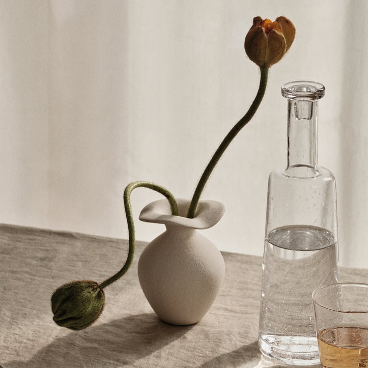 Florentina Vase, Ø 9,5 cm x H 14 cm, blanc de Broste Copenhagen