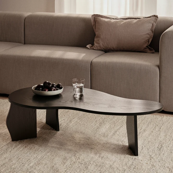 Brook table, L, placage frêne huilé, noir de Broste Copenhagen