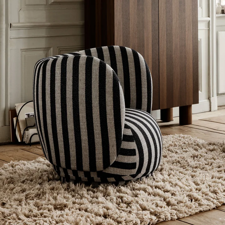 Rico Louisiana fauteuil sand black de Ferm Living